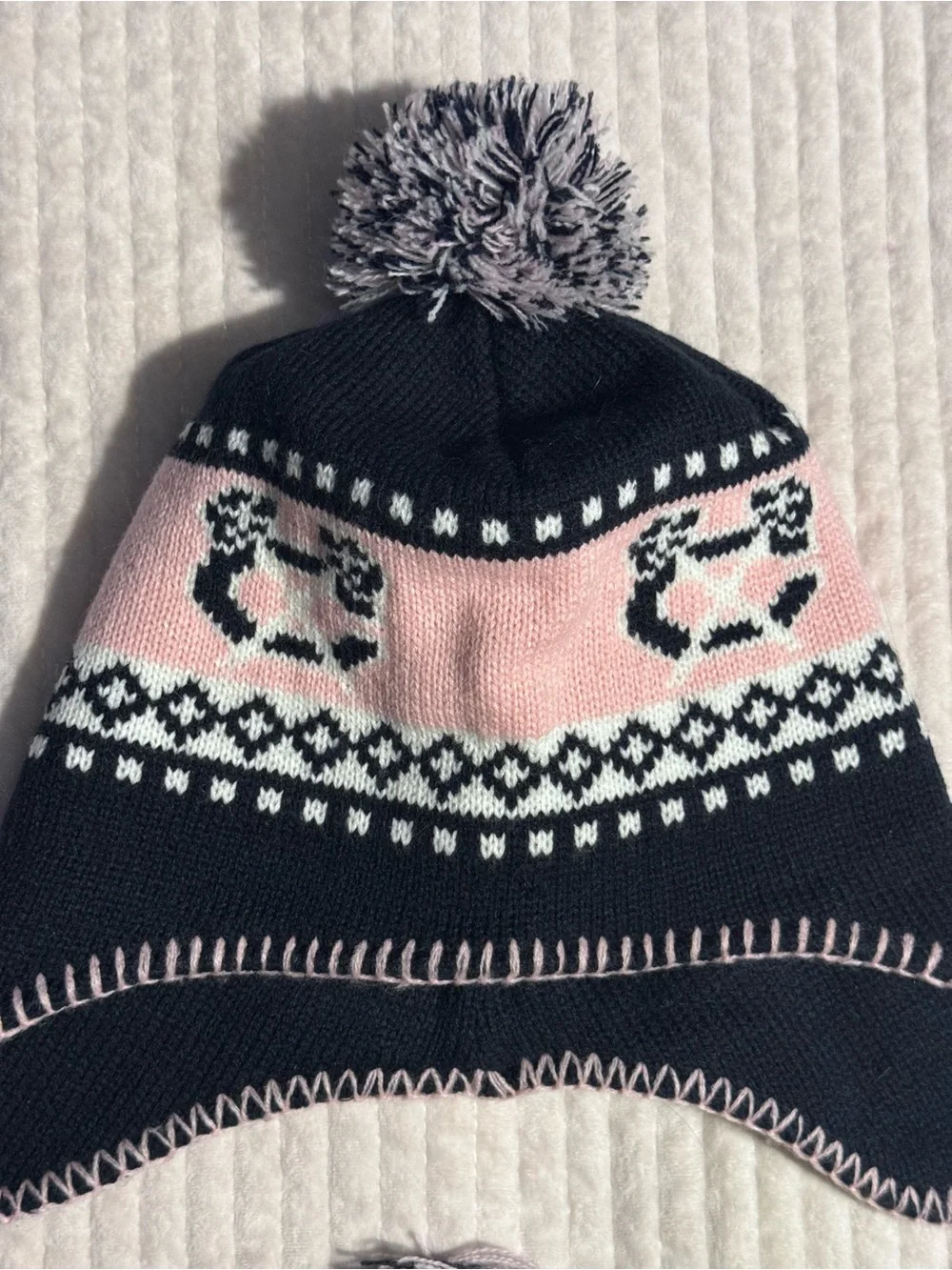 NHL Fan Favorite Kids Chicago Blackhawks Tassel Pom Winter Hat